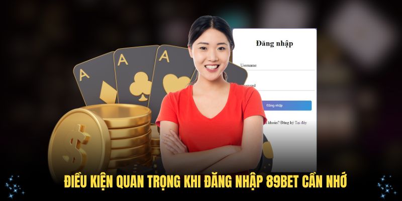 Điều kiện quan trọng khi đăng nhập 89Bet cần nhớ